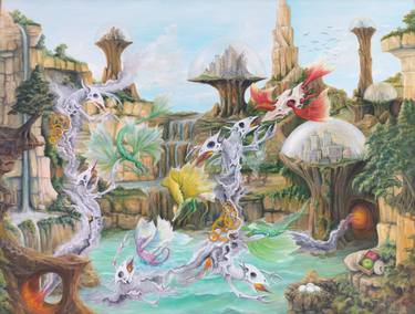 Original Surrealism Fantasy Paintings by Gregory Pyra Piro