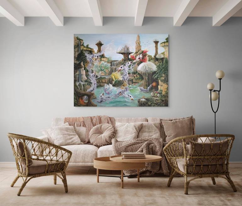 Original Surrealism Fantasy Painting by Gregory Pyra Piro