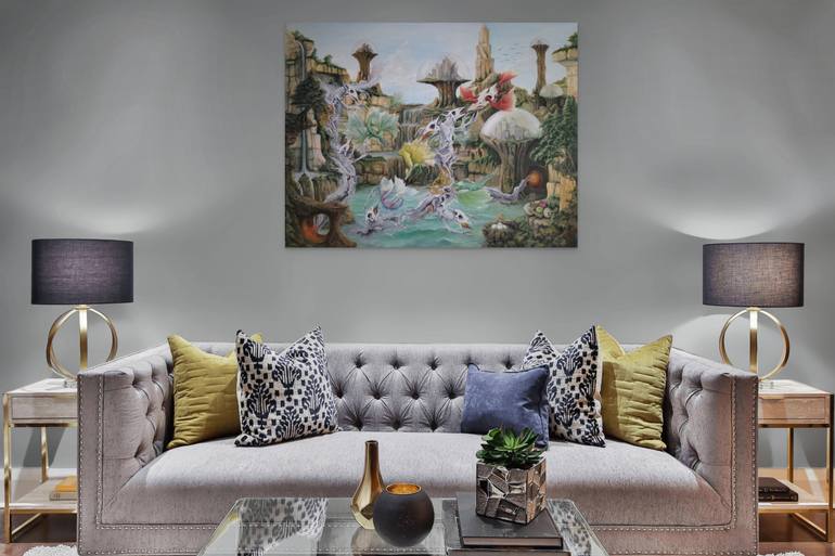 Original Surrealism Fantasy Painting by Gregory Pyra Piro