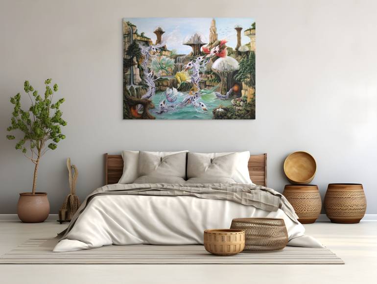 Original Surrealism Fantasy Painting by Gregory Pyra Piro
