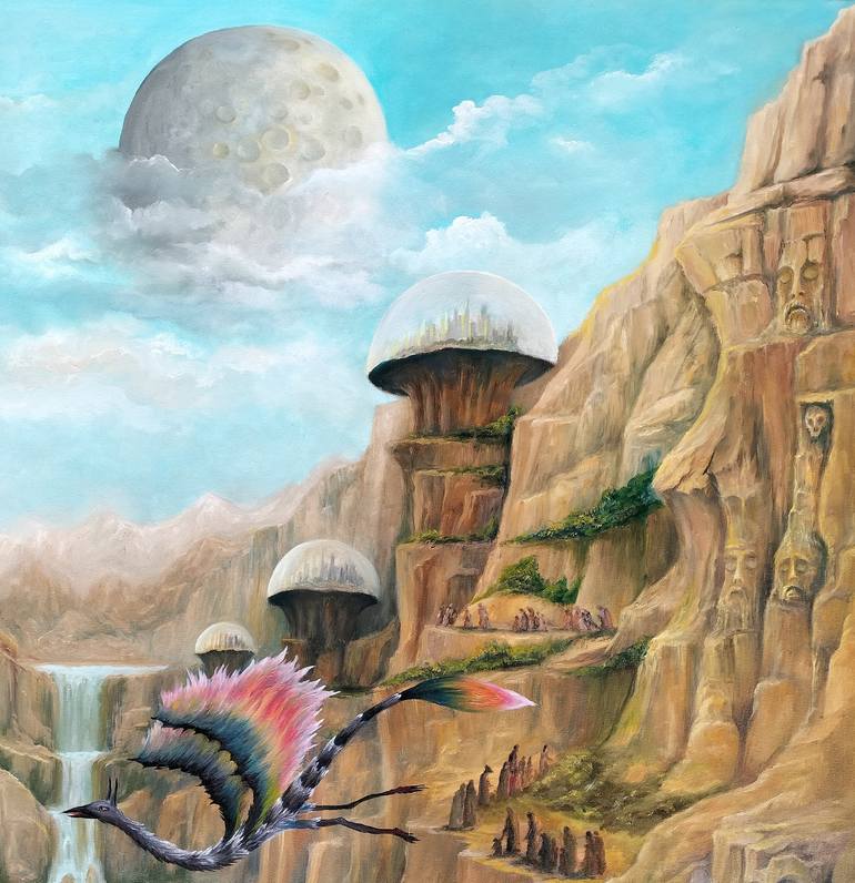 Original Surrealism Fantasy Painting by Gregory Pyra Piro