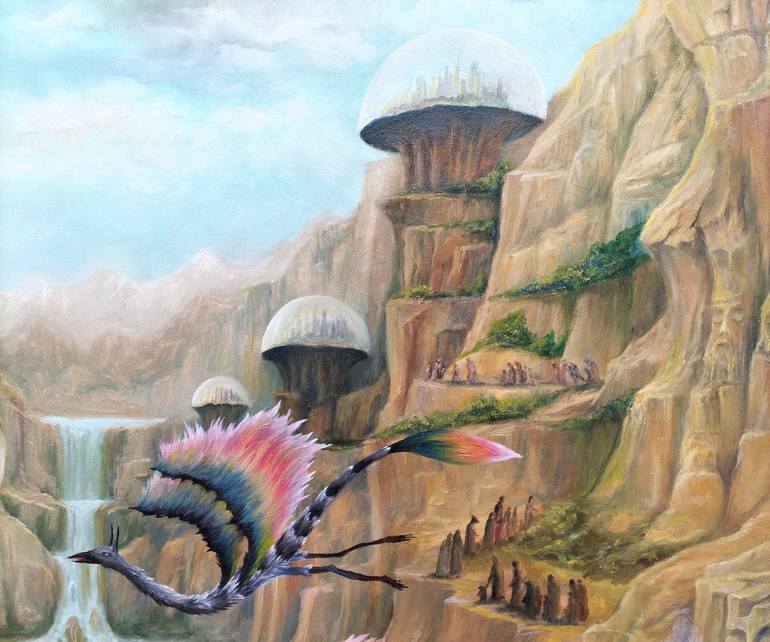 Original Surrealism Fantasy Painting by Gregory Pyra Piro