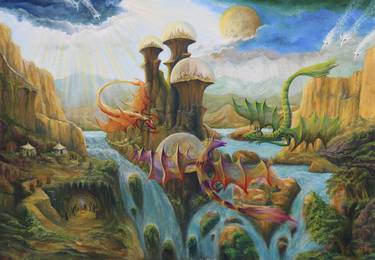 Original Surrealism Fantasy Paintings by Gregory Pyra Piro