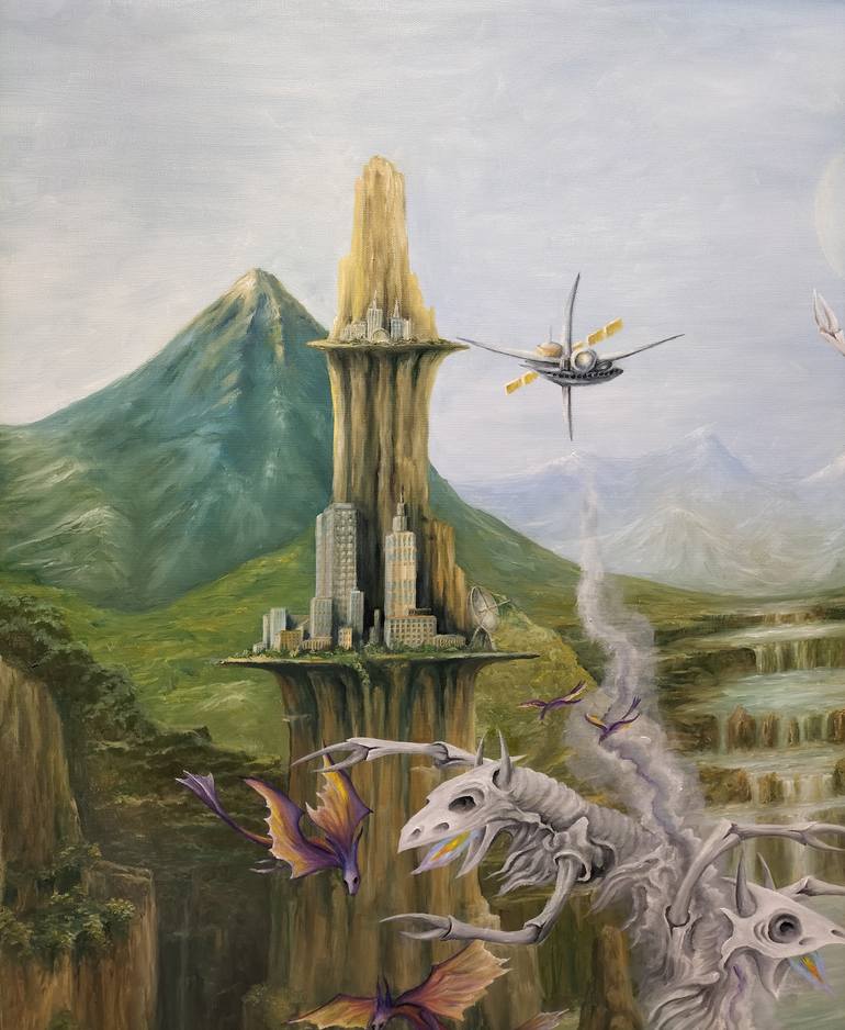 Original Surrealism Fantasy Painting by Gregory Pyra Piro