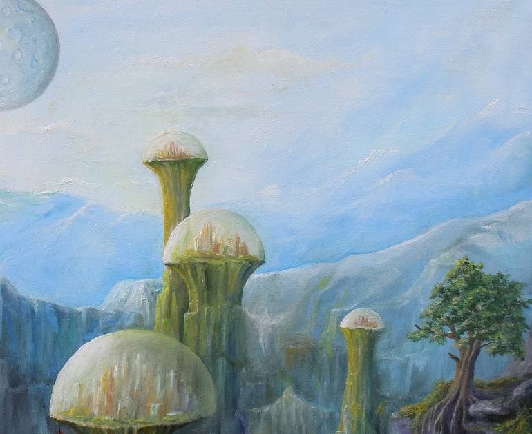 Original Surrealism Fantasy Painting by Gregory Pyra Piro