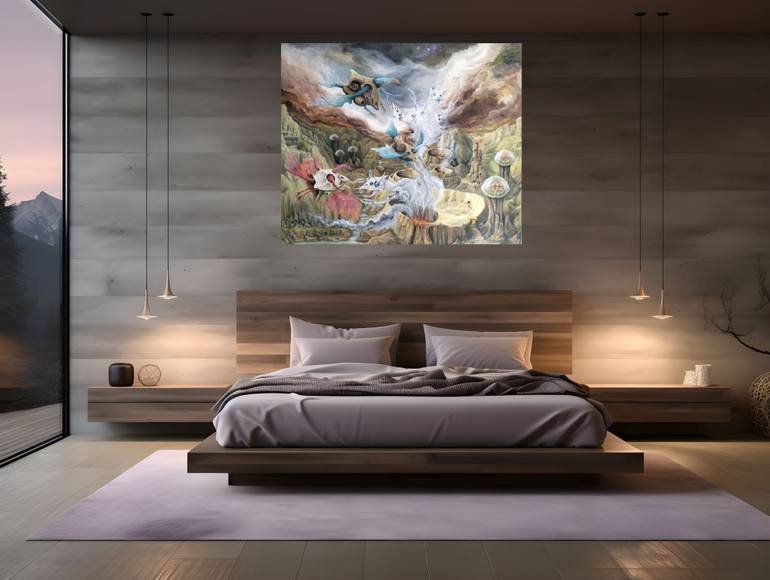 Original Symbolism Fantasy Painting by Gregory Pyra Piro