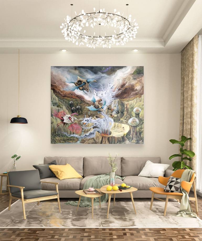 Original Symbolism Fantasy Painting by Gregory Pyra Piro