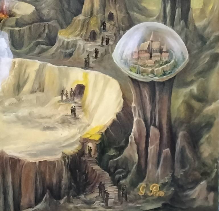 Original Symbolism Fantasy Painting by Gregory Pyra Piro