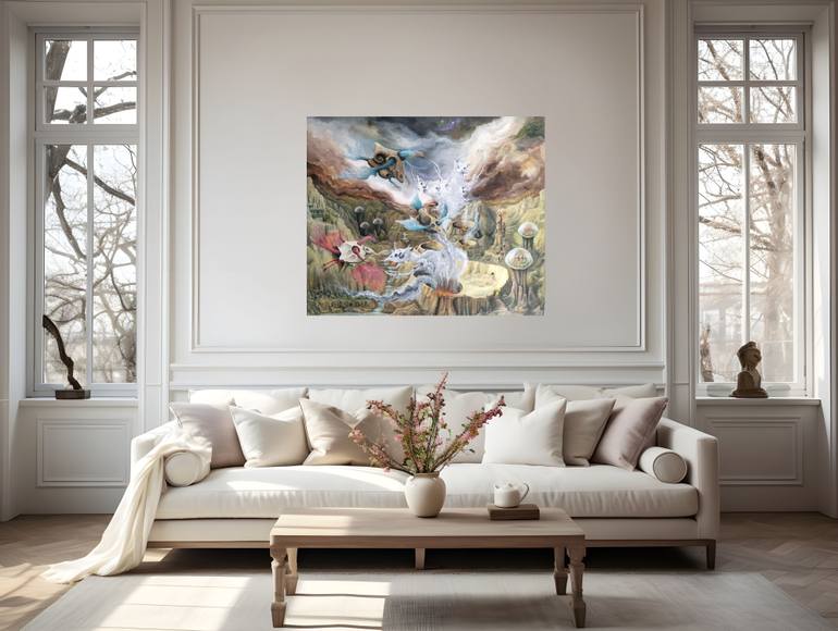 Original Symbolism Fantasy Painting by Gregory Pyra Piro