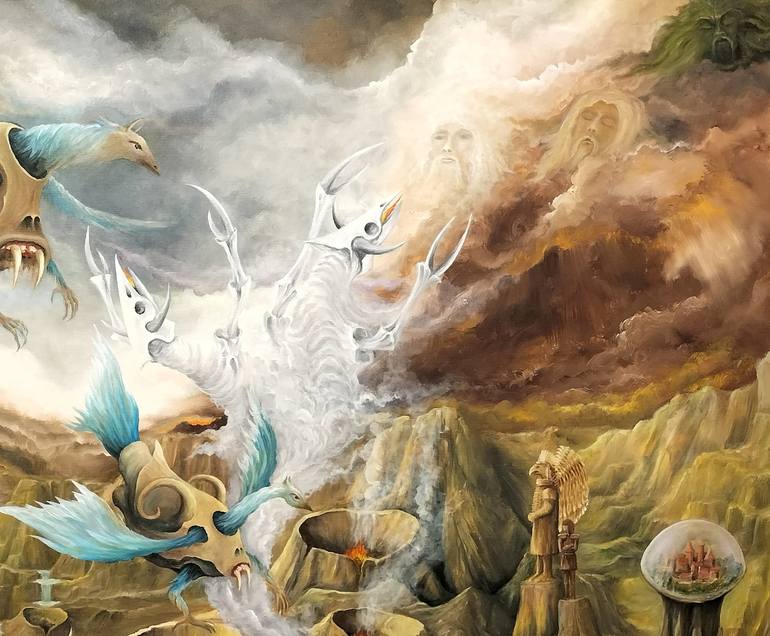 Original Symbolism Fantasy Painting by Gregory Pyra Piro