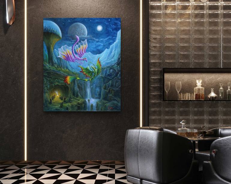 Original Surrealism Fantasy Painting by Gregory Pyra Piro