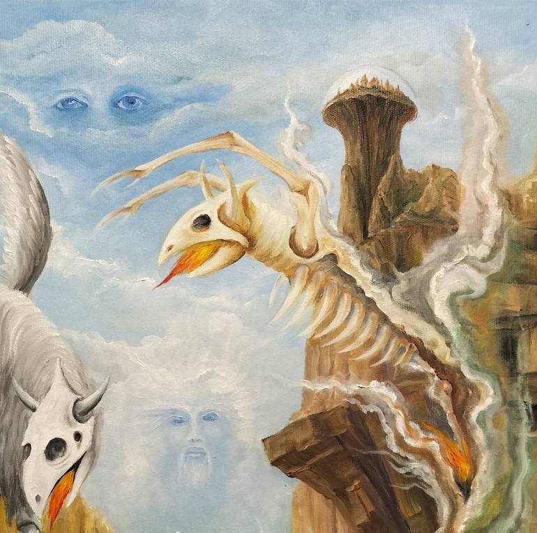 Original Surrealism Fantasy Painting by Gregory Pyra Piro