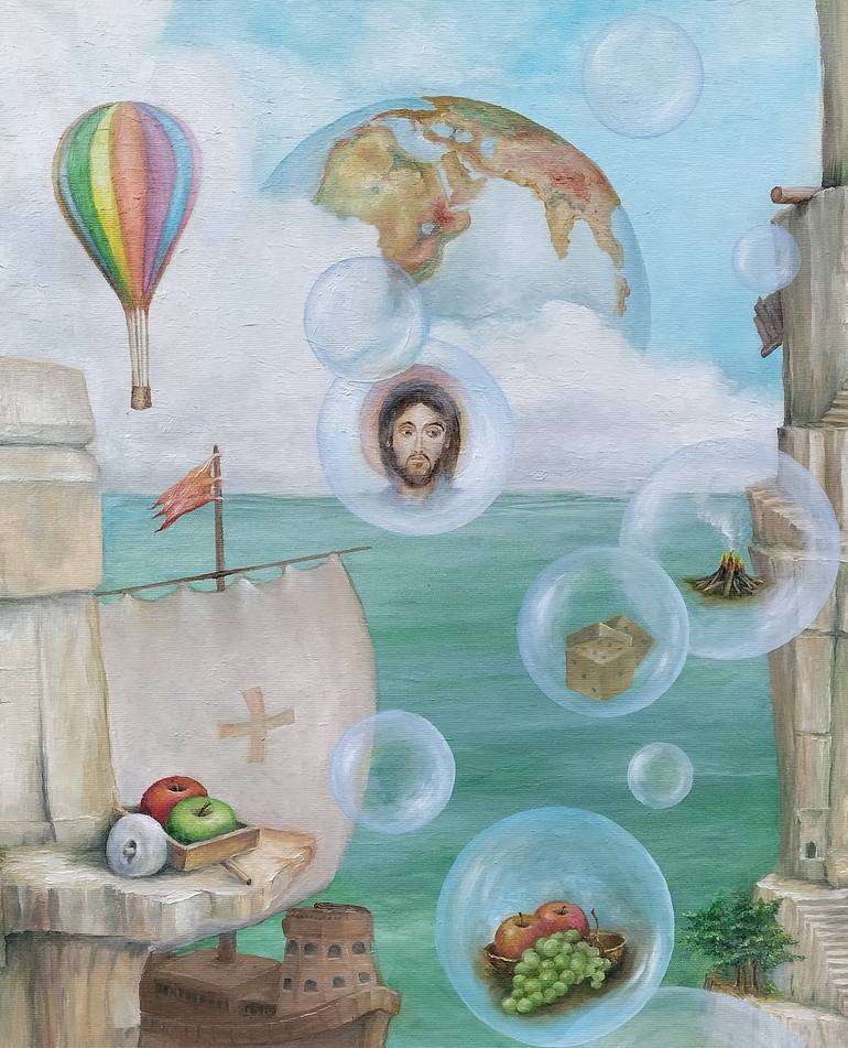 Original Surrealism Fantasy Painting by Gregory Pyra Piro