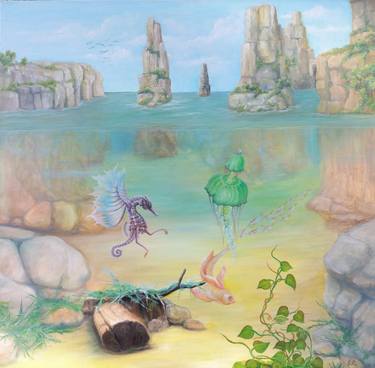Original Surrealism Water Paintings by Gregory Pyra Piro