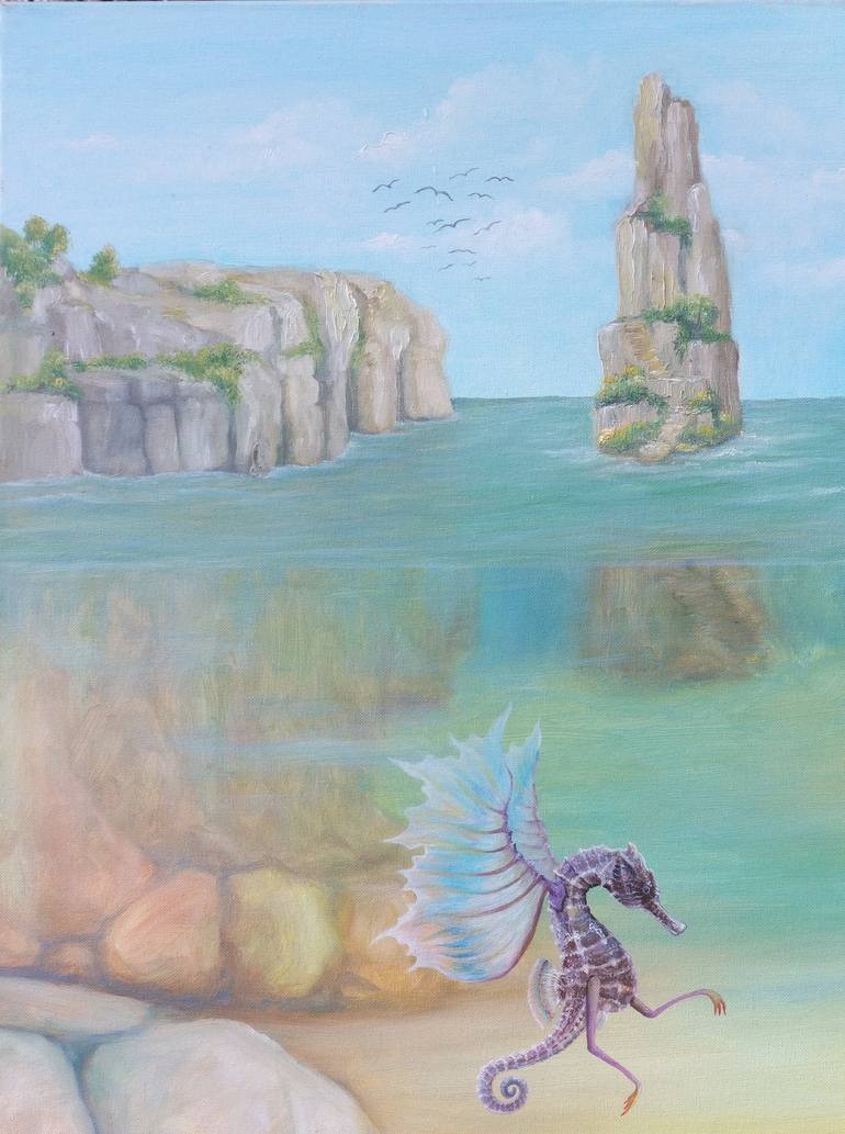 Original Surrealism Water Painting by Gregory Pyra Piro