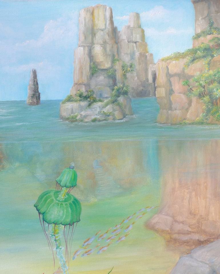 Original Surrealism Water Painting by Gregory Pyra Piro