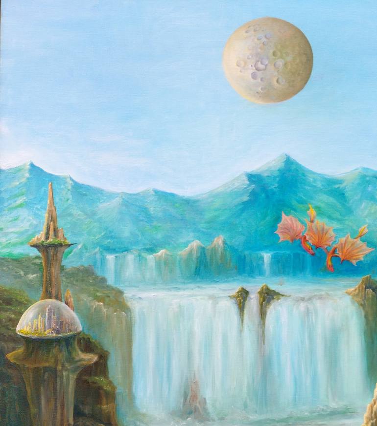 Original Surrealism Fantasy Painting by Gregory Pyra Piro