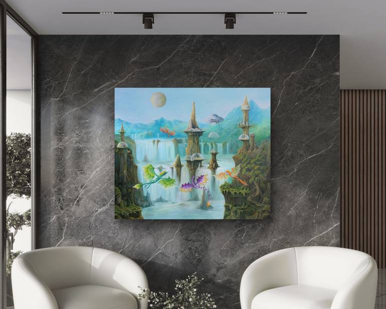 Original Surrealism Fantasy Painting by Gregory Pyra Piro