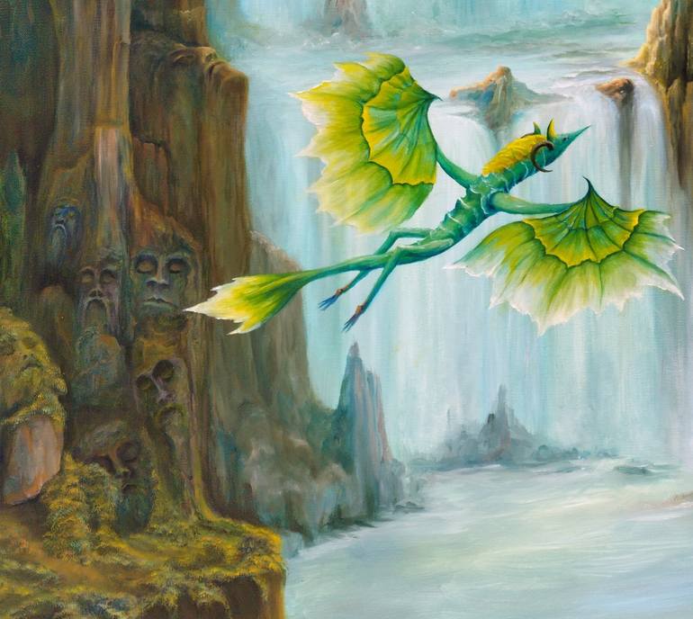 Original Surrealism Fantasy Painting by Gregory Pyra Piro