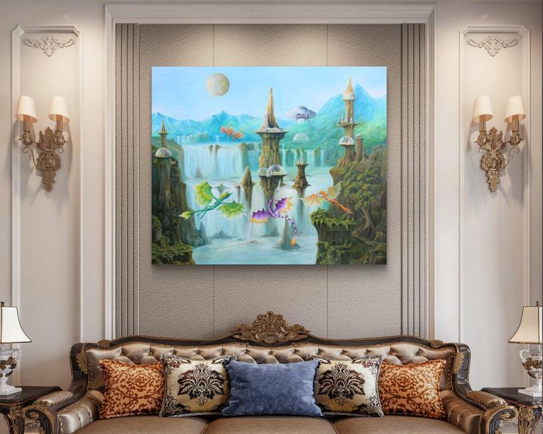 Original Surrealism Fantasy Painting by Gregory Pyra Piro