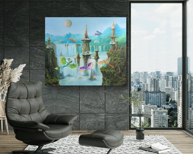 Original Surrealism Fantasy Painting by Gregory Pyra Piro