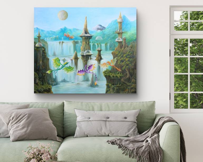 Original Surrealism Fantasy Painting by Gregory Pyra Piro
