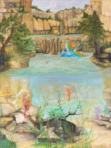 Original Surrealism Water Paintings by Gregory Pyra Piro