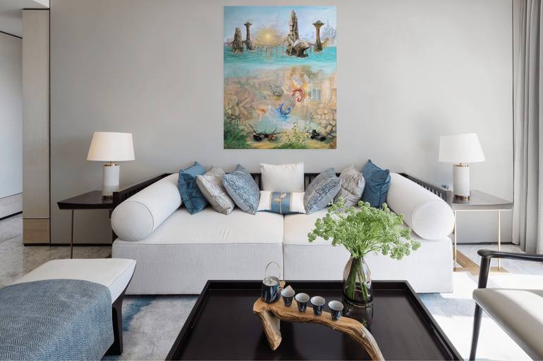 Original Surrealism Fantasy Painting by Gregory Pyra Piro