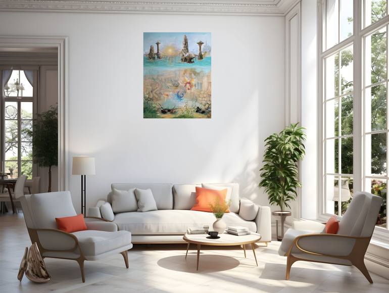 Original Surrealism Fantasy Painting by Gregory Pyra Piro