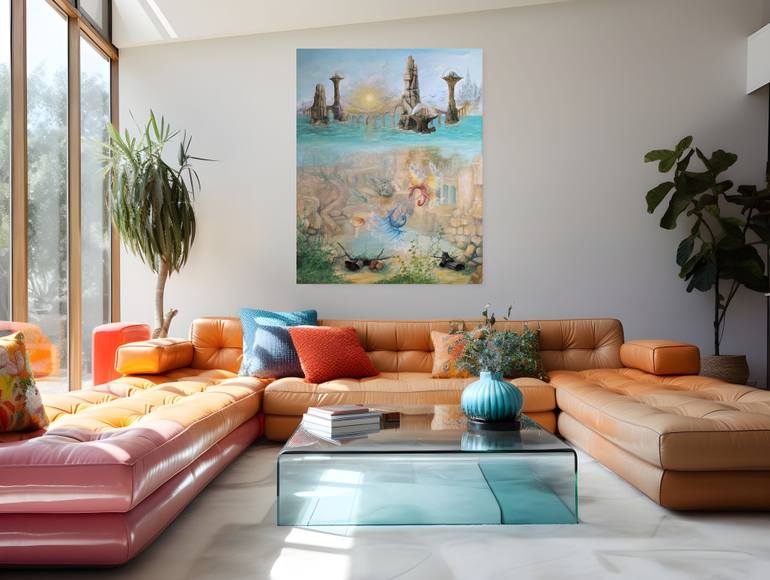 Original Surrealism Fantasy Painting by Gregory Pyra Piro