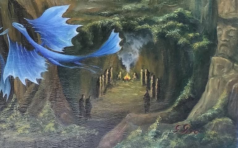 Original Surrealism Fantasy Painting by Gregory Pyra Piro