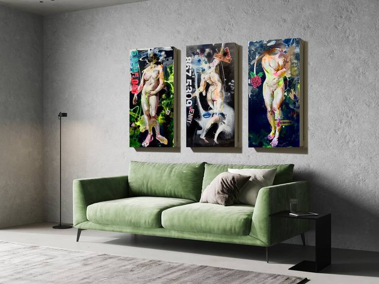Original Abstract Fashion Painting by Cyvyn Chen