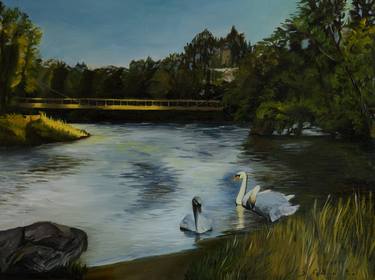 Original Impressionism Animal Paintings by Dor Feldfogel