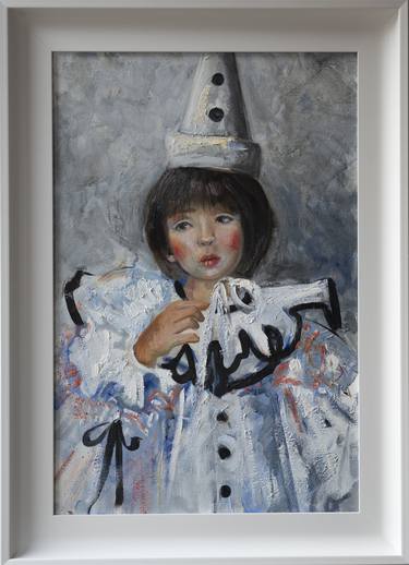 Pierrot 40x60, oil paint, canvas thumb