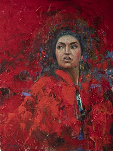 Original Impressionism Women Paintings by Narmin Nasib