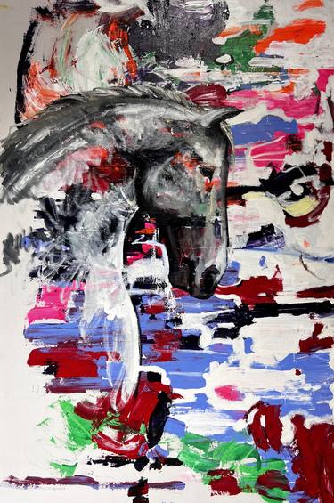 "Free horse" 80x120, oil paint, canvas thumb