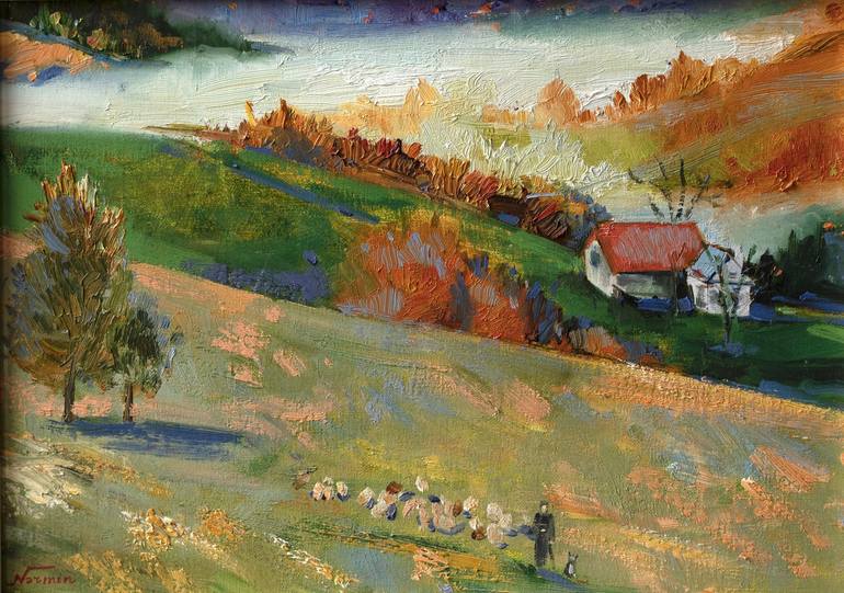 Original Landscape Painting by Narmin Nasibova