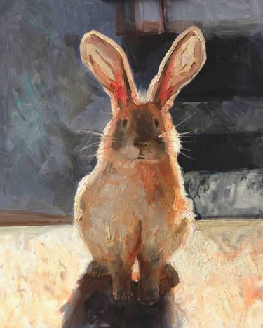 "Rabbit Venus" 40x50, oil paint thumb