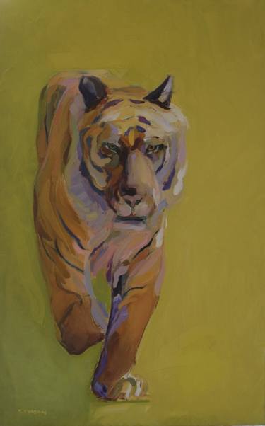Original Impressionism Animal Painting by Robert Coffey