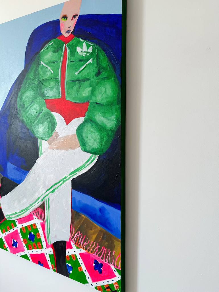 Original Fauvism People Painting by Simona Moisejeva