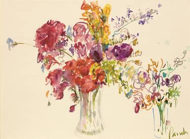 Original Abstract Botanic Paintings by Pamela Silver