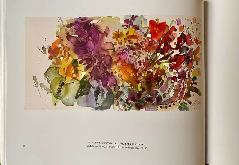 Original Abstract Floral Painting by Pamela  Silver