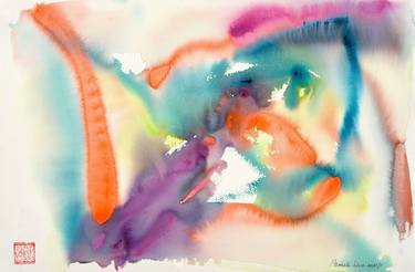 Original Abstract Light Paintings by Pamela  Silver