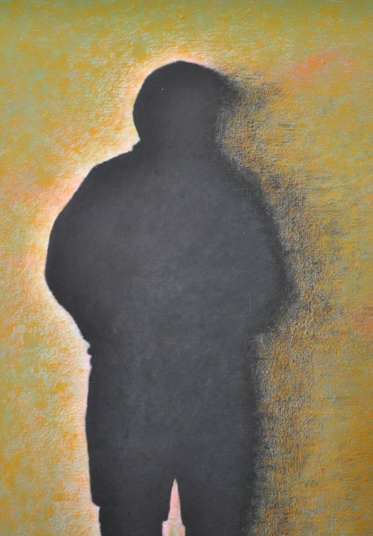 Original Abstract Men Painting by Reza Grayloo