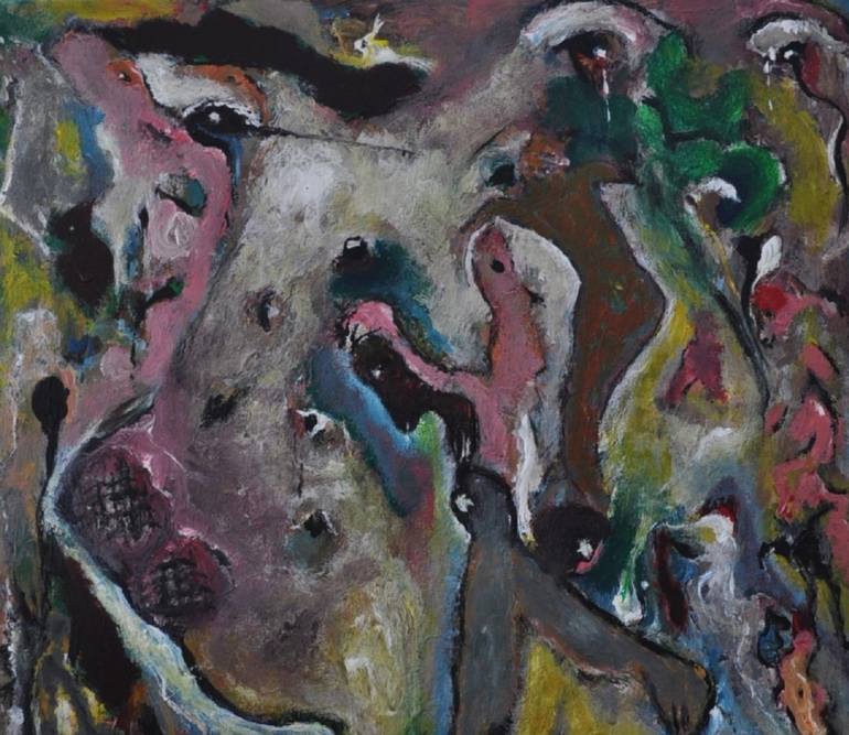 Original Abstract Expressionism Abstract Painting by Reza Grayloo