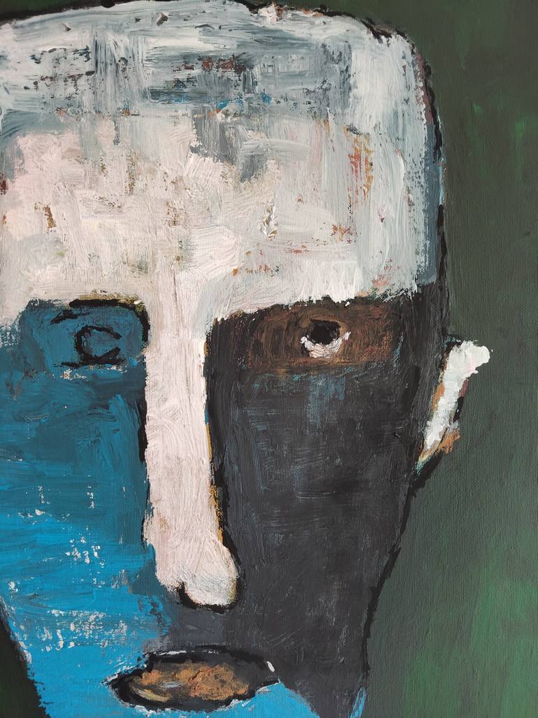 Original Abstract People Painting by Reza Grayloo