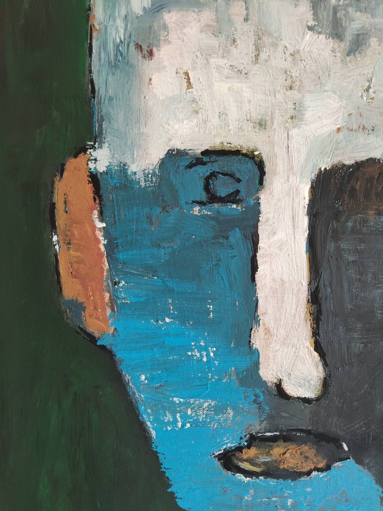 Original Abstract People Painting by Reza Grayloo