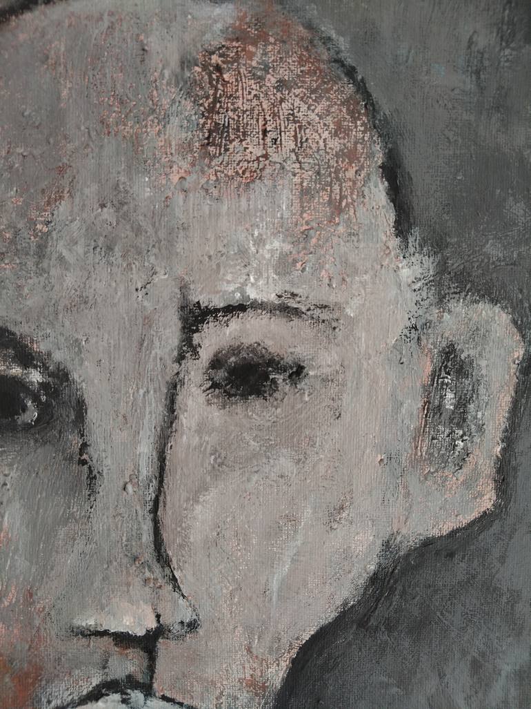 Original Abstract People Painting by Reza Grayloo