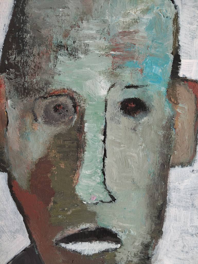 Original Abstract Expressionism People Painting by Reza Grayloo
