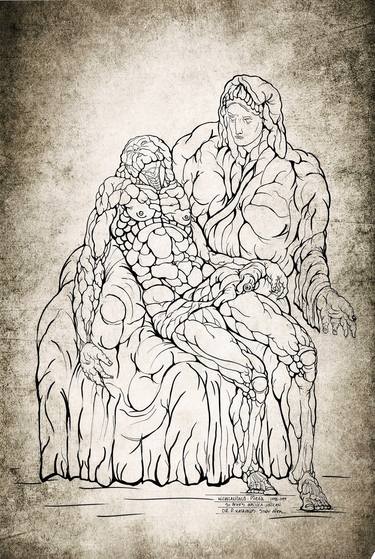 Original Illustration Religion Drawings by Pavlos Katavelos